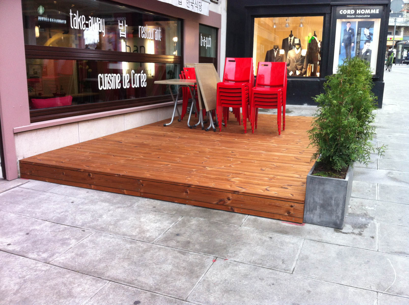 Terrasse de restaurant